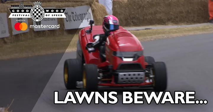 World's fastest lawn mower cuts through FOS hill