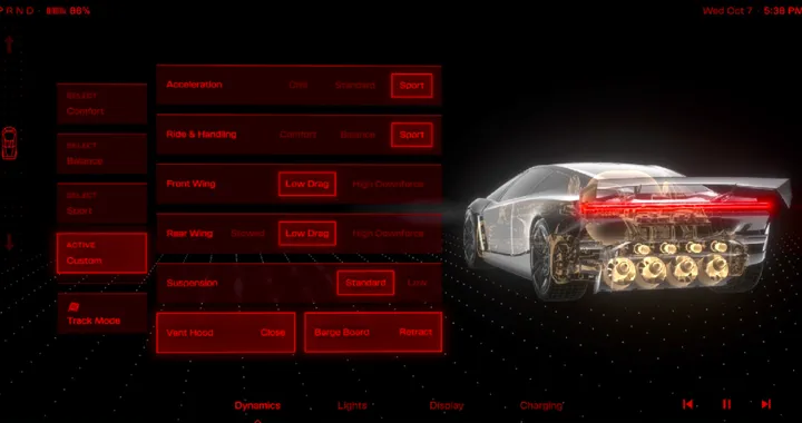 Tesla Roadster, abitacolo da caccia militare e propulsori da 379 bar: pronta a stupire