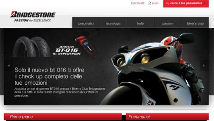 E' online la nuova versione di Bridgestonemoto.it