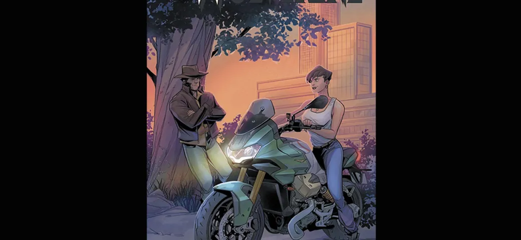 Moto Guzzi V100 Mandello in un fumetto Marvel