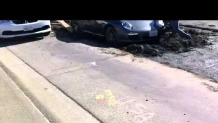 Video: il salvataggio della Porsche 911 nel cemento