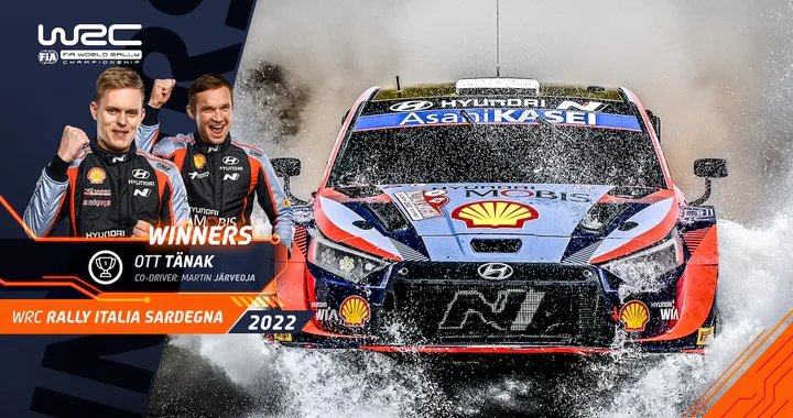 WRC Rally Italia: Tanak domina e vince