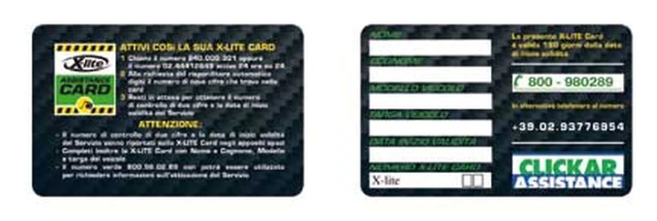 Arriva la X-Lite assistance card