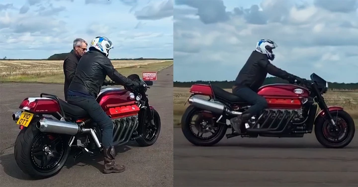 Millyard Viper V10, il nuovo proprietario guida la moto da 500 CV