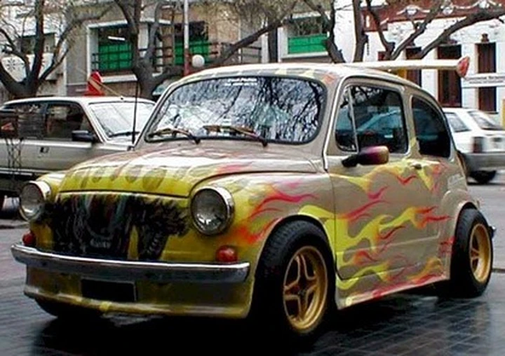 Una 600 davvero... fiammante!