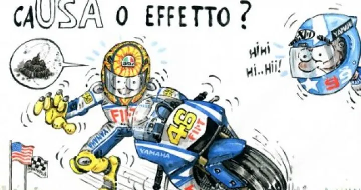 Caduta di Rossi ad Indianapolis. caUSA o effetto?