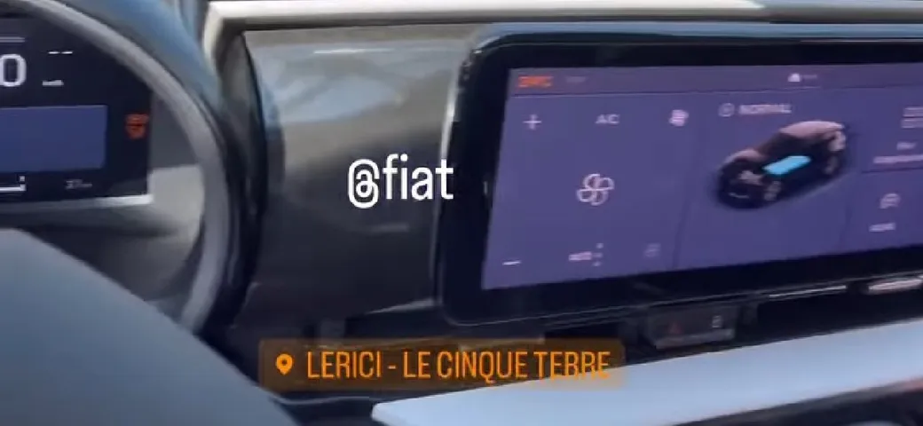 Nuova Fiat 600: le prime foto dell'abitacolo