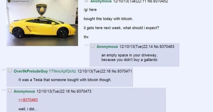 Lamborghini: una Gallardo la prima auto ad essere realmente pagata in bitcoin?