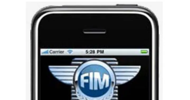 Il sito FIM Live navigabile da iPhone