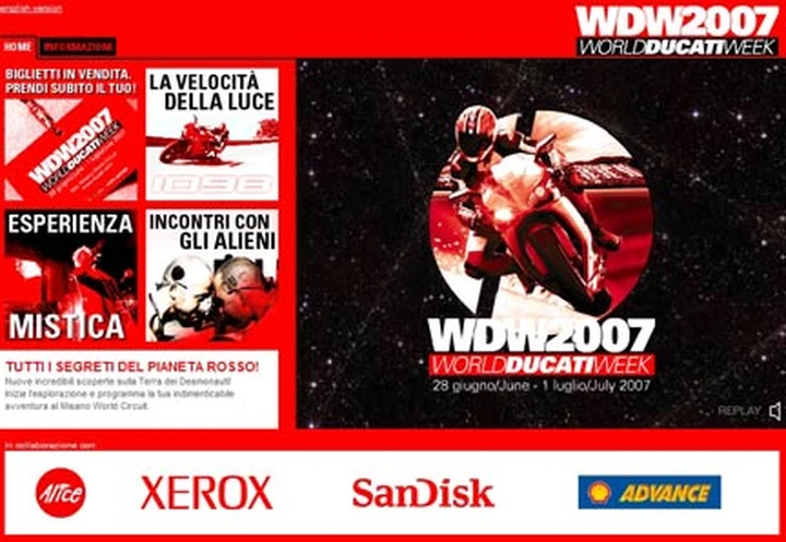 Sito ufficiale del Ducati WDW 2007
