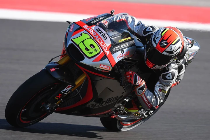 MotoGP Aragon: Aprilia, Bautista festeggia le 100 gare