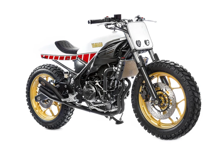 La Yamaha MT-03 del 12enne Moritz Bree: piccoli customizers crescono