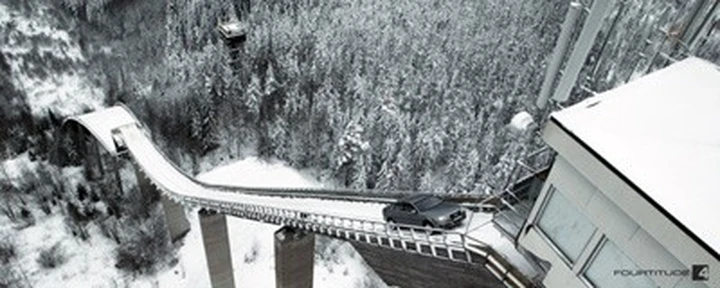 Spot Audi sul trampolino da sci