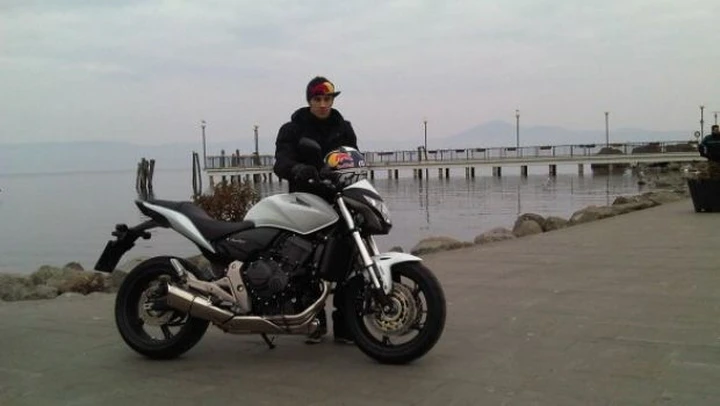 Andrea Dovizioso alla presentazione di Honda Hornet 600, SH300i e SW-T600
