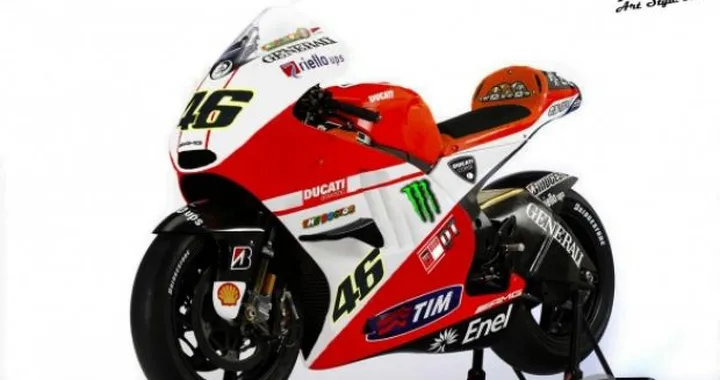 Foto del giorno: Alternative alla colorazione della Desmosedici GP11 di Valentino Rossi