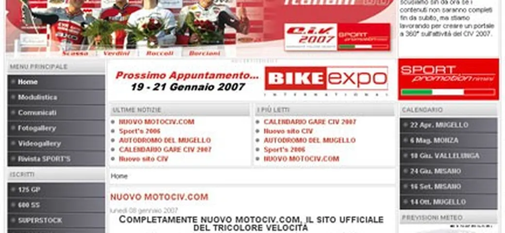 Nuovo sito Motociv