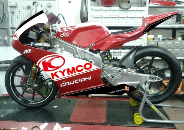 Moto 3, in pista la nuova moto del Kimco Oral Cruciani Team con Di Giannantonio e Valtulini
