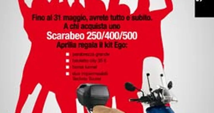 All inclusive per Aprilia Scarabeo e Sportcity