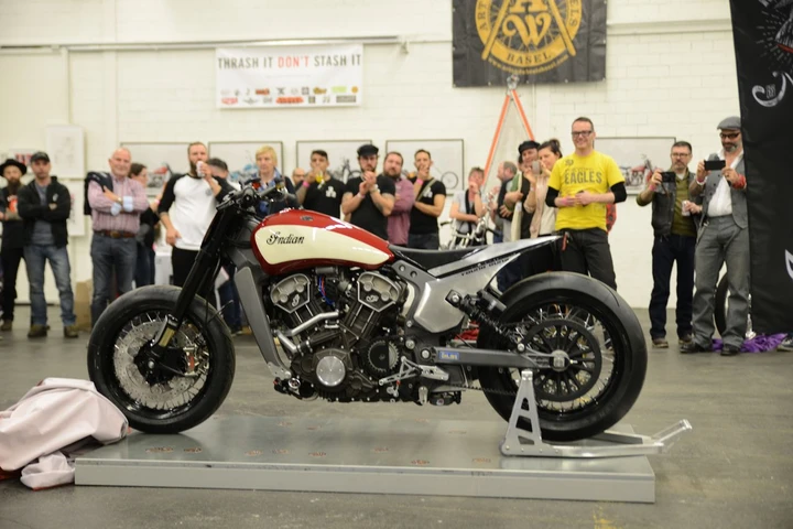 La Indian Scout Miracle Mike di Young Guns svelata ad Art & Wheels show
