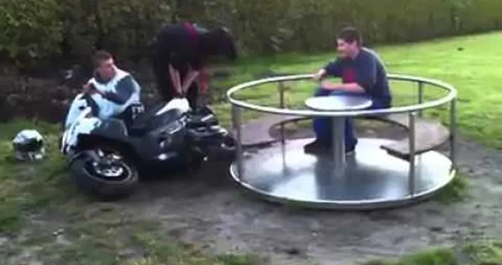 Scooter Powered Merry-Go-Round