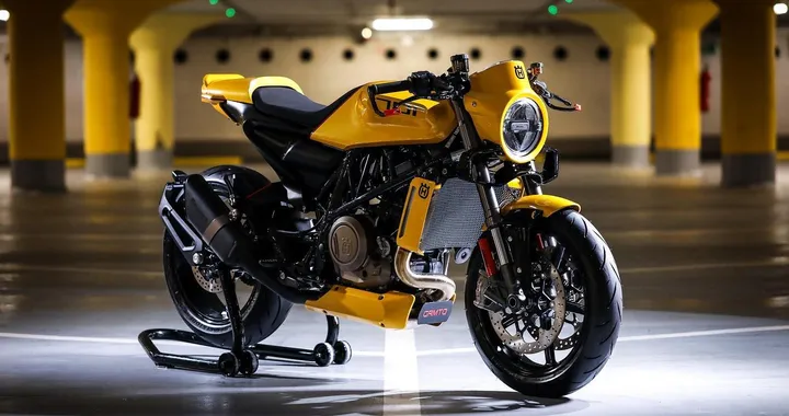 Husqvarna Vitpilen 701 "Yellow Arrow" by Gas&amp;Retro