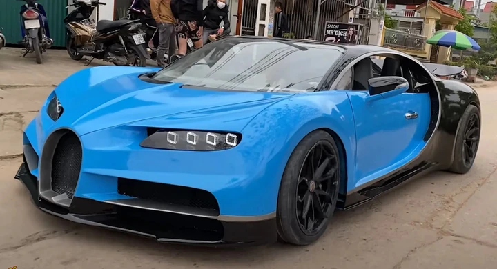 Bugatti Chiron: la replica fatta in casa è sorprendente [Video]