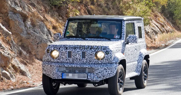 Suzuki Jimny 2018: foto spia su strada