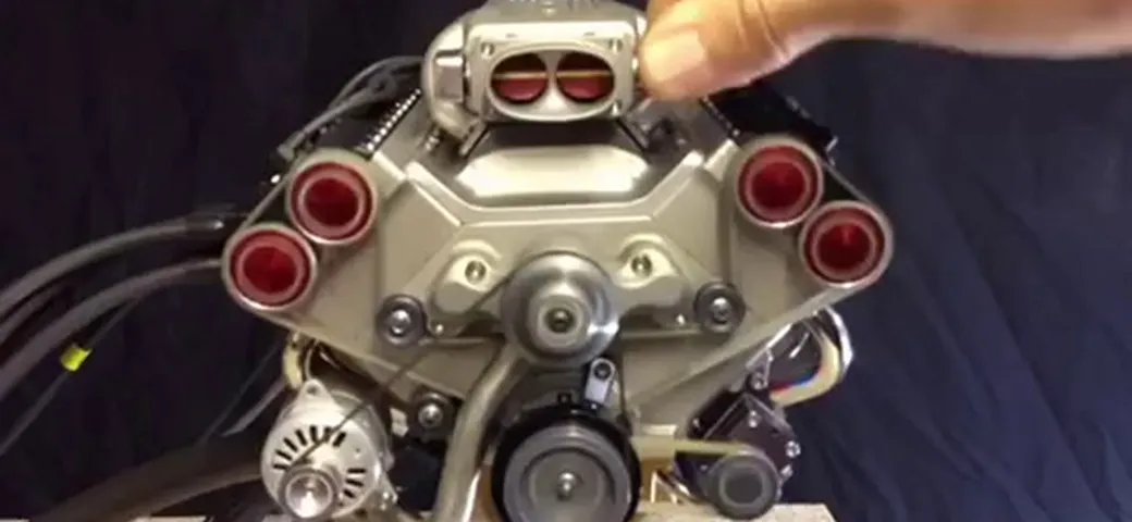 Model V8 engine electronic fuel injection
