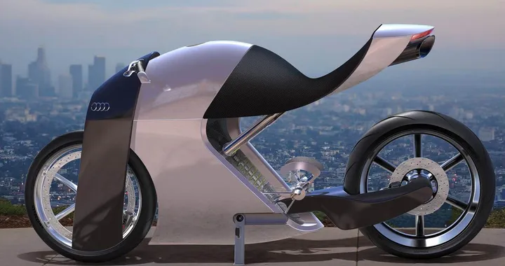 Audi RR Concept Bike: la moto dei quattro cerchi è la visione di un designer