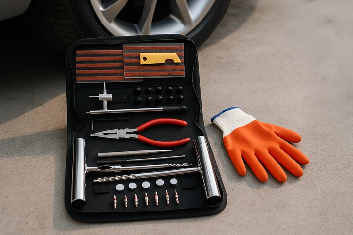 Il kit definitivo per riparare qualsiasi pneumatico: è geniale!