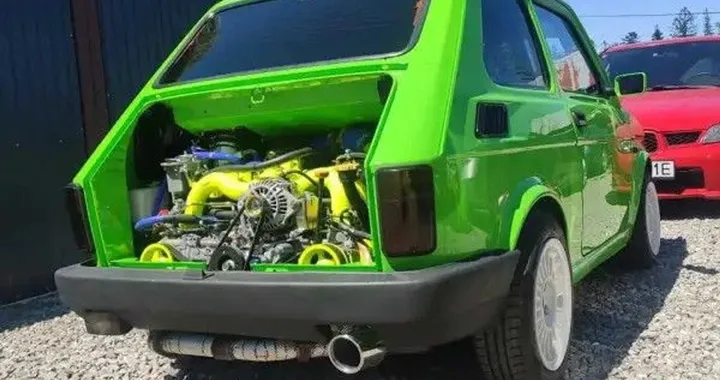 La Fiat 126 con il motore boxer Subaru