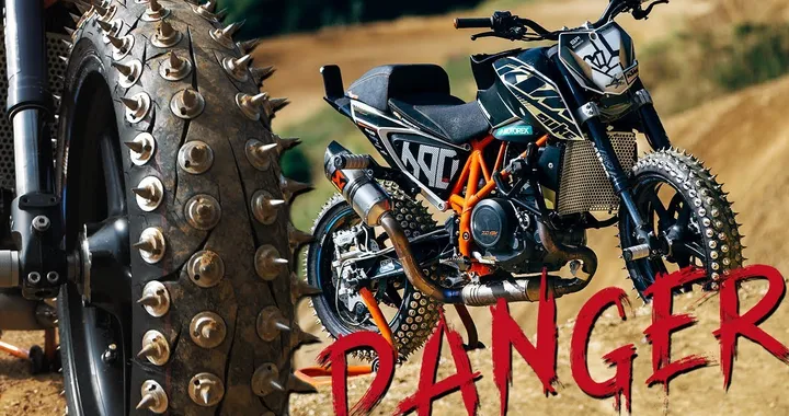 SPIKED STREET BIKE ON DIRT | RokON vlog #71