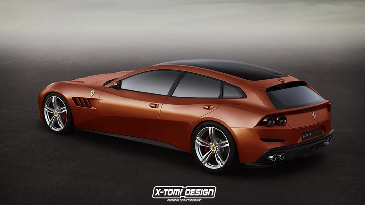 Ferrari GTC4Lusso: i render di Berlinetta, Aperta e 5 porte