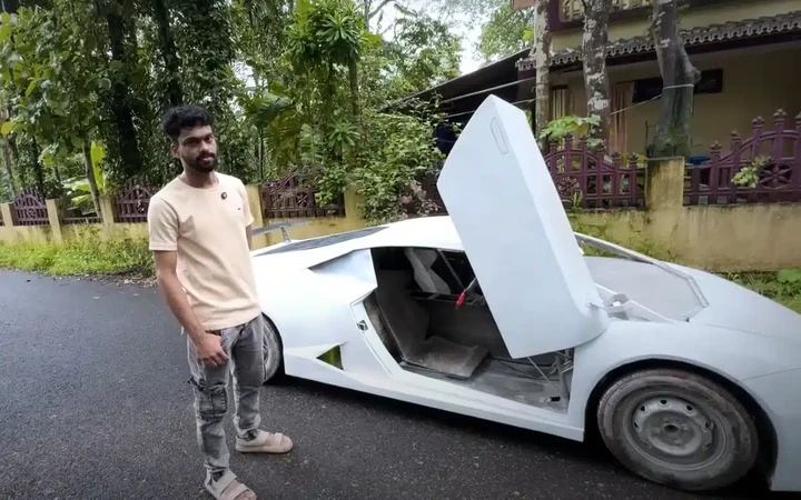 Lamborghini fatta in casa, una Huracán replica costruita con rottami