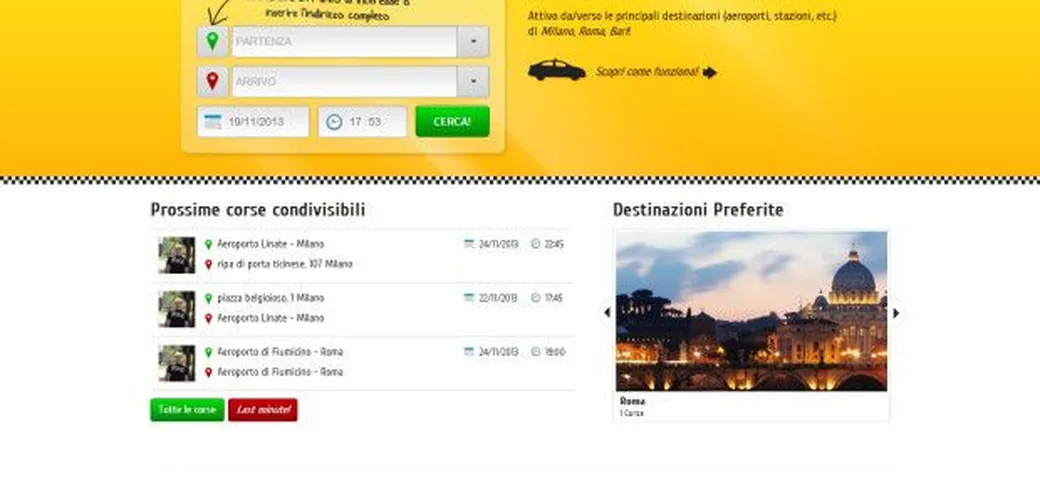 Taxinsieme: arriva il #taxisharing per condividere la tratta in taxi