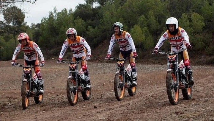 Marquez e Pedrosa a 'Scuola di Trial' da Toni Bou [video]