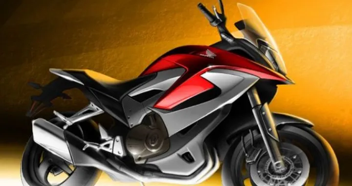 Ultimo sketch della Honda V4 Crossover prima della presentazione