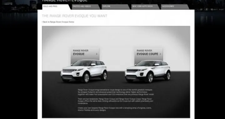 Range Rover Evoque: debutta il configuratore online