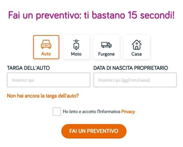 preventivo polizza auto verti