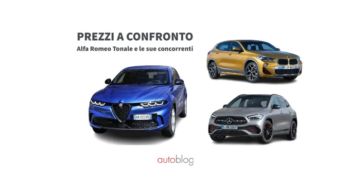 Alfa Romeo Tonale: prezzi e promozioni a confronto con le concorrenti