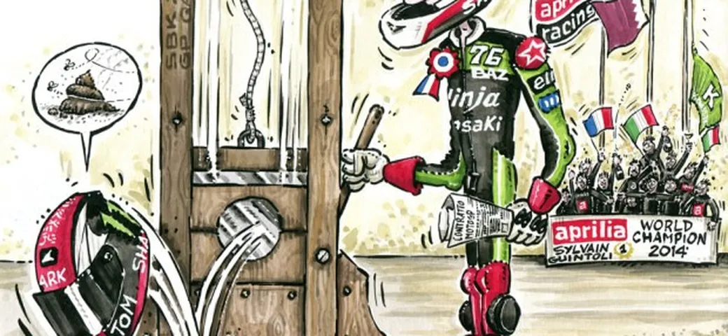 Vignetta SBK: Loris Baz e l'aiutino.... all'Aprilia