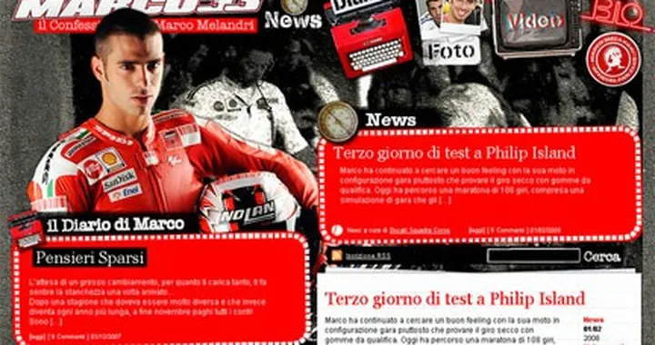 Online il nuovo sito di Marco Melandri