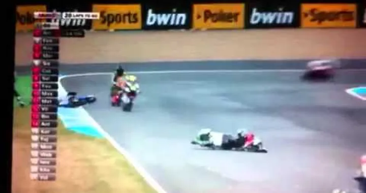 Moto3 Jerez Jakub Kornfeil amazing save....almost
