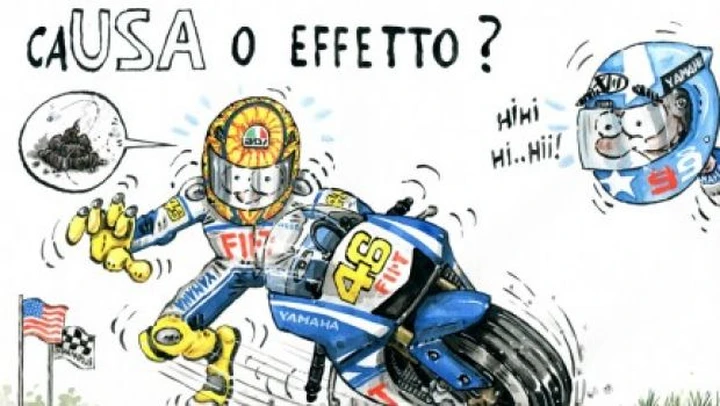 Caduta di Rossi ad Indianapolis. caUSA o effetto?