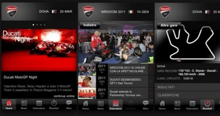 Ducati Corse debutta nell'iPhone con un'App dedicata