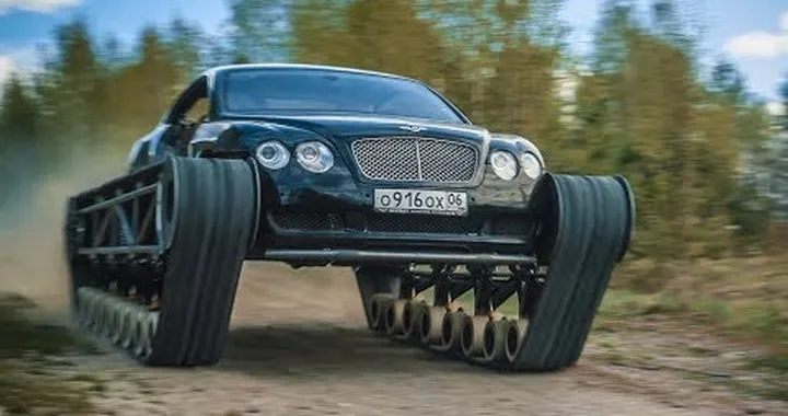 Bentley Continental GT Ultratank: insolito mezzo cingolato russo