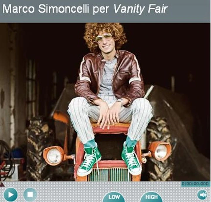 Marco Simoncelli su Vanity Fair