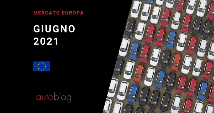 Mercato auto Europa: i dati di giugno 2021