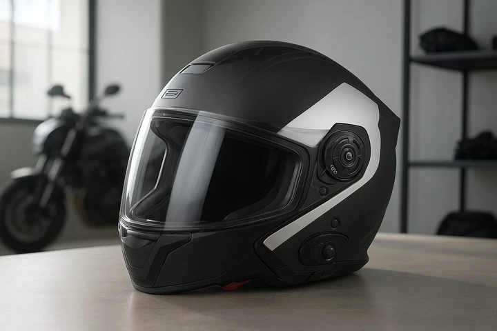 Casco jet con Bluetooth integrato: sicurezza e tecnologia a 123 euro