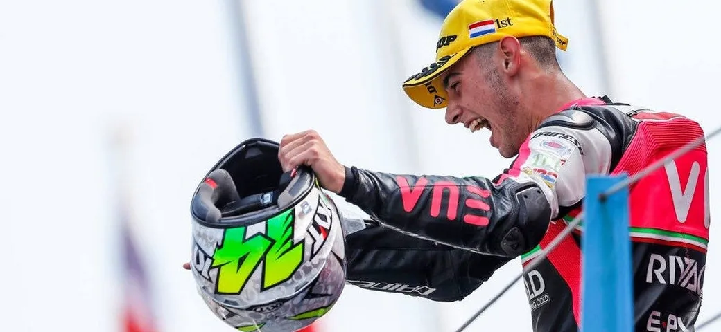 Moto3, Arbolino, “turbolino” da… champagne!|